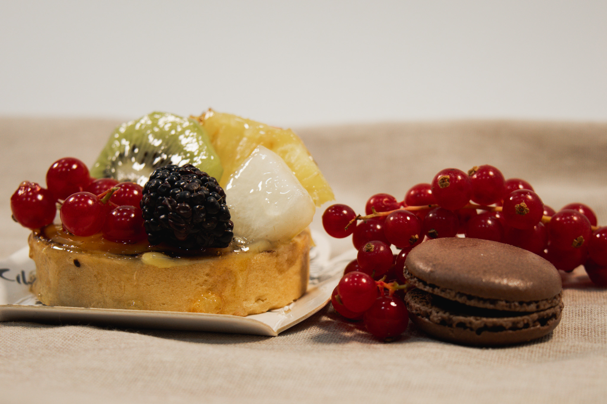 Tartaletas de fruta y crema